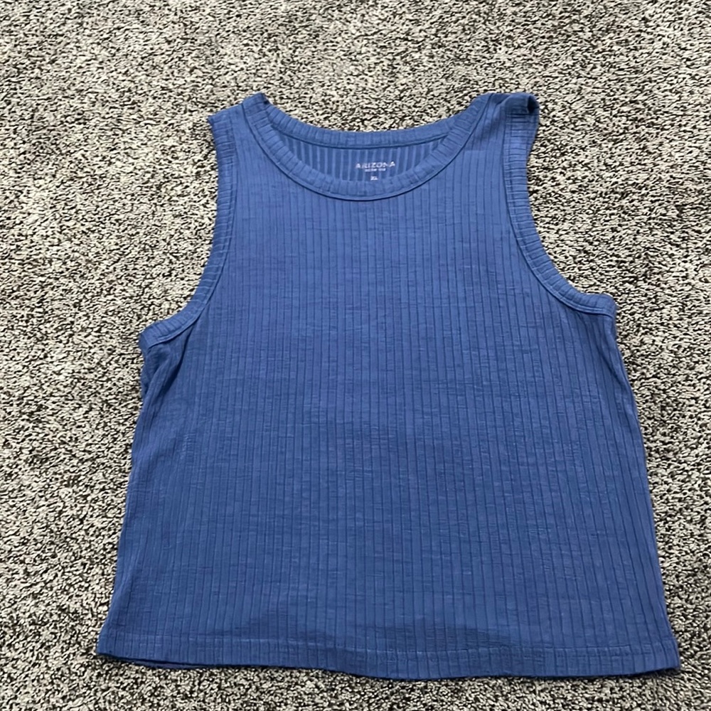 Blue Crop tank top